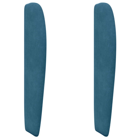 Vidaxl hoofdbord oor blauw 80 x 23 x 6 cm fluweel