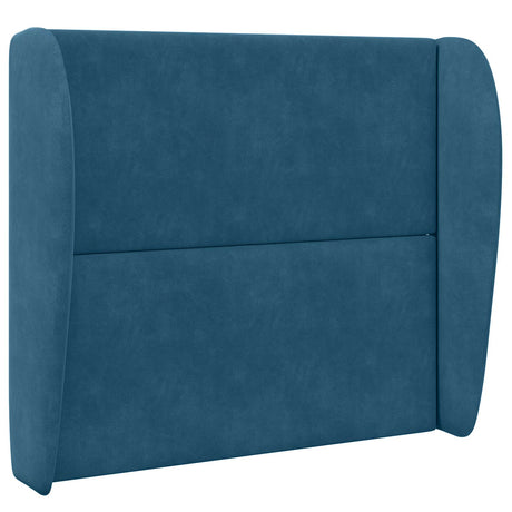 Vidaxl hoofdbord oor blauw 80 x 23 x 6 cm fluweel