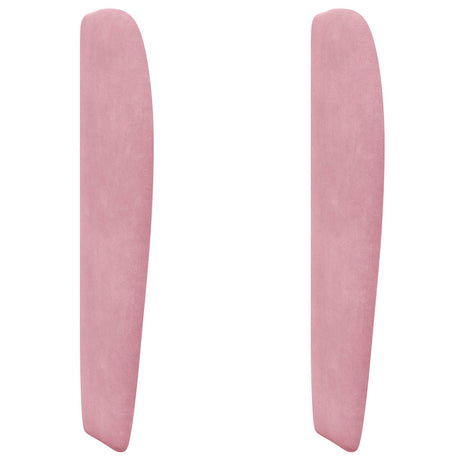 Vidaxl hoofdbord oor roze 80 x 23 x 6 cm fluweel