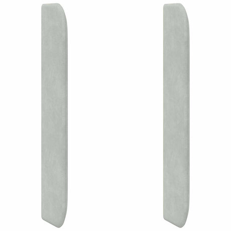 Vidaxl hoofdbord oor lichtgrijs 80 x 16 x 4 cm fluweel