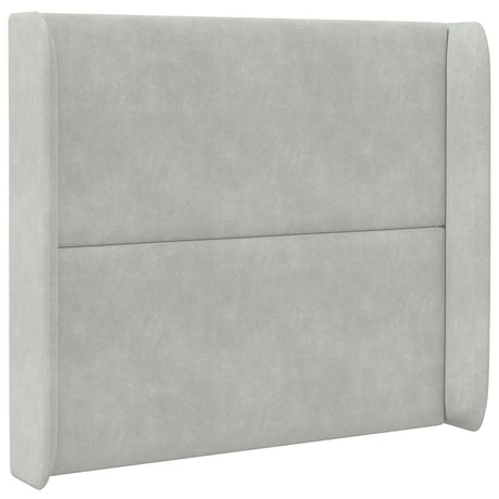 Vidaxl hoofdbord oor lichtgrijs 80 x 16 x 4 cm fluweel