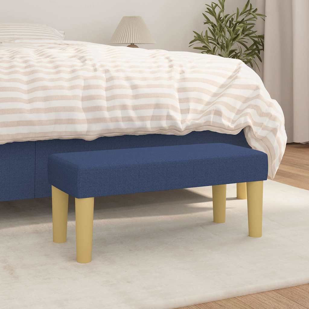 Vidaxl bankje 70x30x30 cm stof blauw