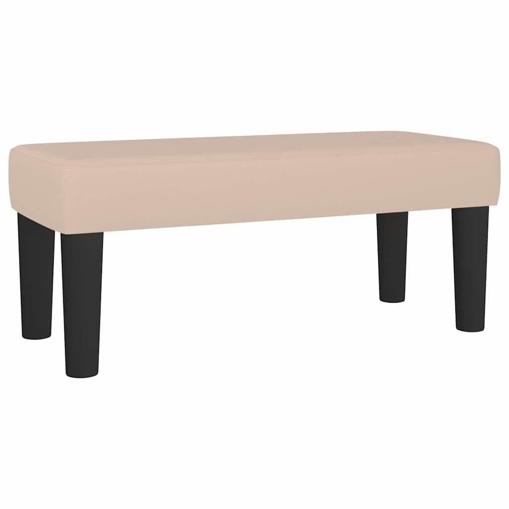 Vidaxl bankje 70x30x30 cm kunstleer cappuccinokleurig