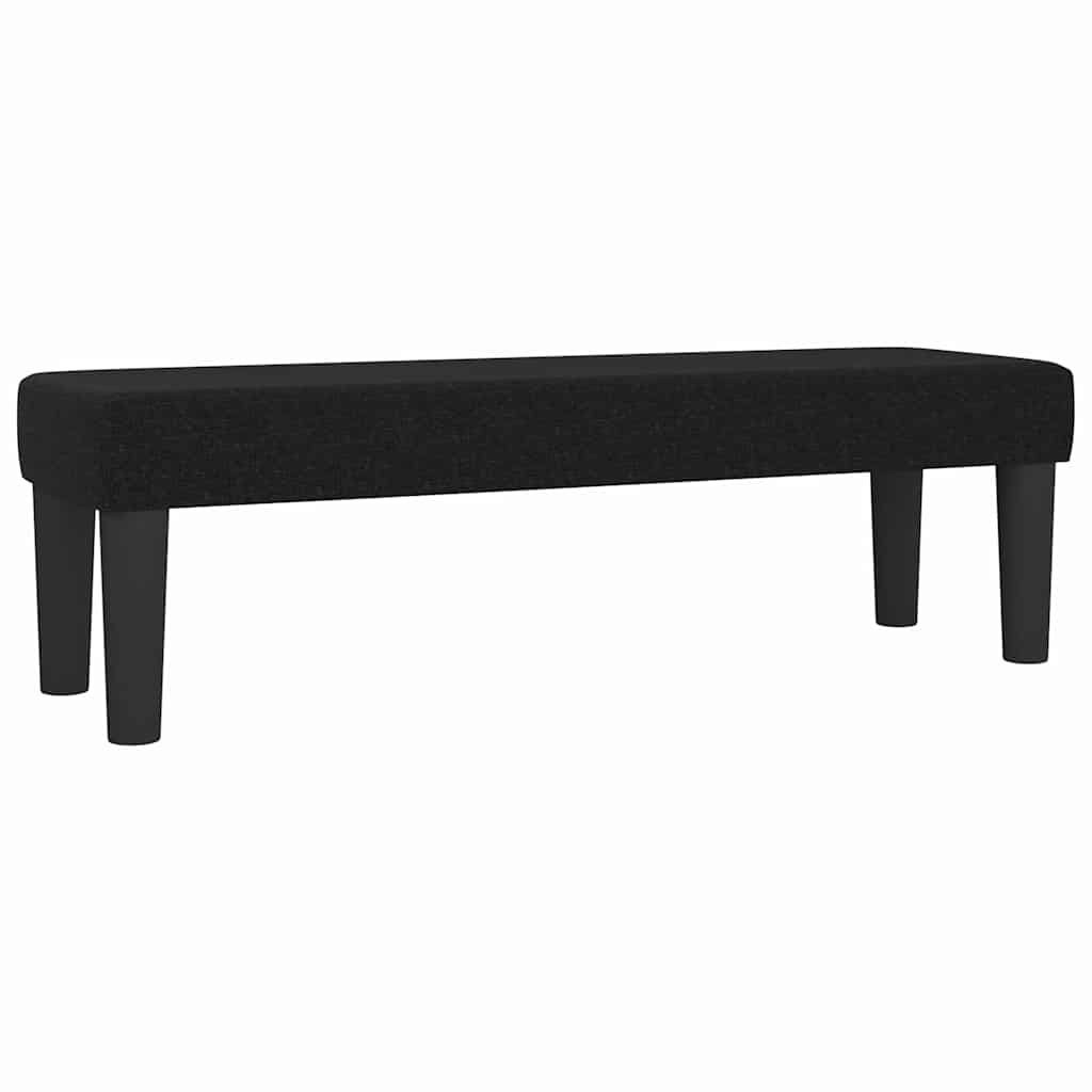 Vidaxl bankje 100x30x30 cm stof zwart