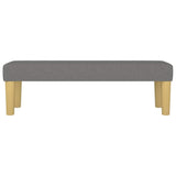Vidaxl bankje 100x30x30 cm stof donkergrijs