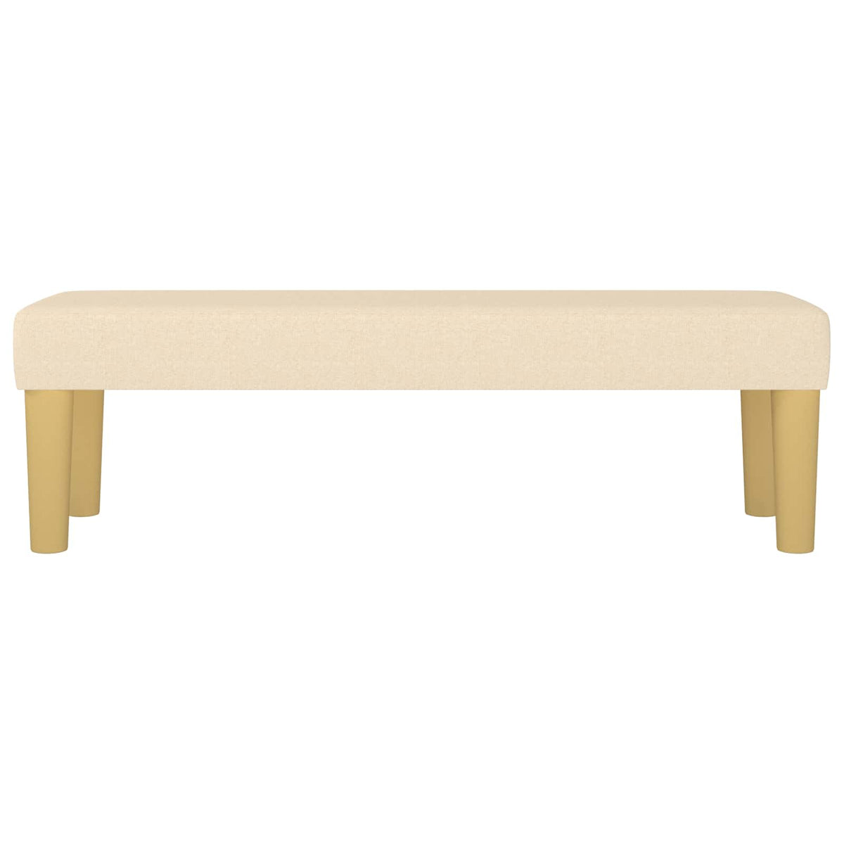 Vidaxl bankje 100x30x30 cm stof crèmekleurig