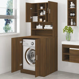 Vidaxl Waschmaschinenschrank verarbeitete Holzbraune Eiche Farbe