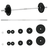 Vidaxl -Halfter mit Gewichten 30 kg Gusseisen