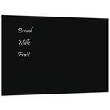 VIDAXL -Magnetplatte für die Wand 40 x 30 cm gehärtetes Glas schwarz