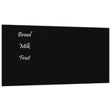 VidaXL Magnettafel für die Wand 60x30 cm Hartglas schwarz