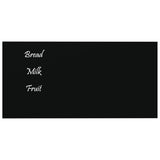 VidaXL Magnettafel für die Wand 60x30 cm Hartglas schwarz