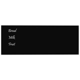 VIDAXL -Magnetplatte für die Wand 80 x 30 cm gehärtetes Glas schwarz