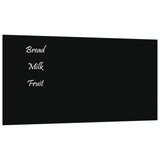 VIDAXL -Magnetplatte für die Wand 40x20 cm gehärtetes Glas schwarz