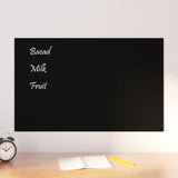 VidaXL Magnettafel für die Wand 80x50 cm Hartglas schwarz