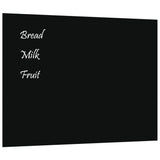 VidaXL Magnettafel zur Wandmontage 80x60 cm gehärtetes Glas schwarz
