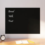 VidaXL Magnettafel zur Wandmontage 80x60 cm gehärtetes Glas schwarz