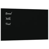 VidaXL Magnettafel zur Wandmontage 100x60 cm gehärtetes Glas schwarz
