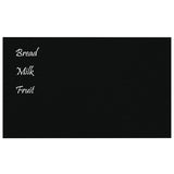 VidaXL Magnettafel zur Wandmontage 100x60 cm gehärtetes Glas schwarz