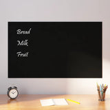 VidaXL Magnettafel zur Wandmontage 100x60 cm gehärtetes Glas schwarz