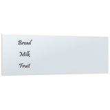 VidaXL Magnettafel für die Wand 80x30 cm Hartglas weiß