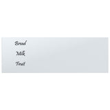 VidaXL Magnettafel für die Wand 80x30 cm Hartglas weiß
