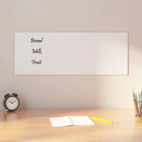 VidaXL Magnettafel für die Wand 80x30 cm Hartglas weiß