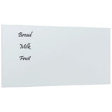 VidaXL Magnettafel für die Wand 80x40 cm Hartglas weiß