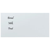 VidaXL Magnettafel für die Wand 80x40 cm Hartglas weiß