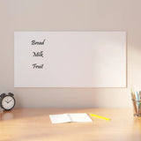 VidaXL Magnettafel für die Wand 80x40 cm Hartglas weiß