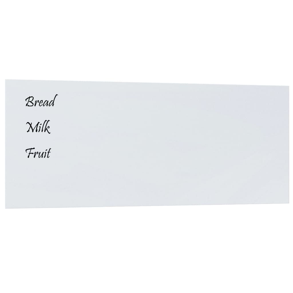 VidaXL Magnettafel für die Wand 100x40 cm Hartglas weiß