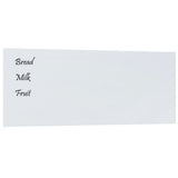 VidaXL Magnettafel für die Wand 100x40 cm Hartglas weiß