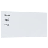 VidaXL Magnettafel für die Wand 100x50 cm Hartglas weiß