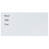 VidaXL Magnettafel für die Wand 100x50 cm Hartglas weiß