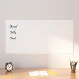 VidaXL Magnettafel für die Wand 100x50 cm Hartglas weiß