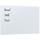 VIDAXL MAGNETISCHE BRAUBE WALL -MUNKTIONED 60 x 40 cm Härtetes Glas weiß