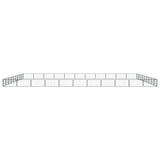 Vidaxl -Hundezwinger 40 Paneele 100x50 cm Pulver -Stahlschwarz