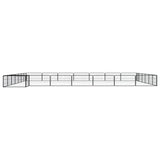 Vidaxl -Hund Kennel 28 Paneele 100x50 cm Pulver -Stahlschwarz