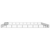 Vidaxl -Hundezwinger 40 Paneele 100x50 cm Pulver -Stahlschwarz