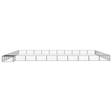 Vidaxl -Hundezwinger 40 Paneele 100x50 cm Pulver -Stahlschwarz