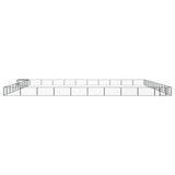 Vidaxl -Hund Kennel 44 Paneele 100x50 cm Pulver -Stahlschwarz