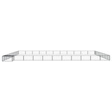 Vidaxl -Hund Kennel 44 Paneele 100x50 cm Pulver -Stahlschwarz