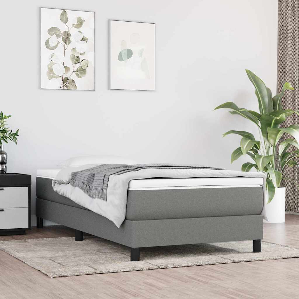 Vidaxl pocketveringmatras medium 80x200x20 cm stof donkergrijs