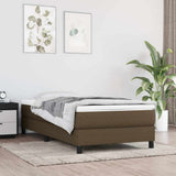 Vidaxl pocketveringmatras medium 80x200x20 cm stof donkerbruin