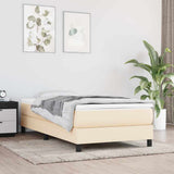 Vidaxl pocketveringmatras medium 80x200x20 cm stof crèmekleurig