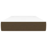 Vidaxl pocketveringmatras medium 90x200x20 cm stof donkerbruin
