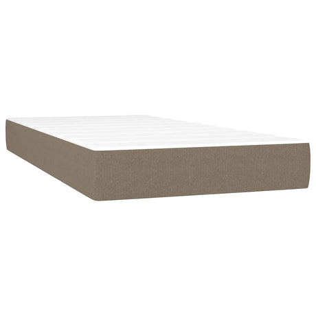 Vidaxl pocketveringmatras medium 90x200x20 cm stof taupe