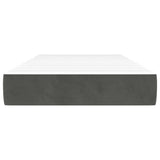 Vidaxl pocketveringmatras medium 90x200x20 cm fluweel donkergrijs