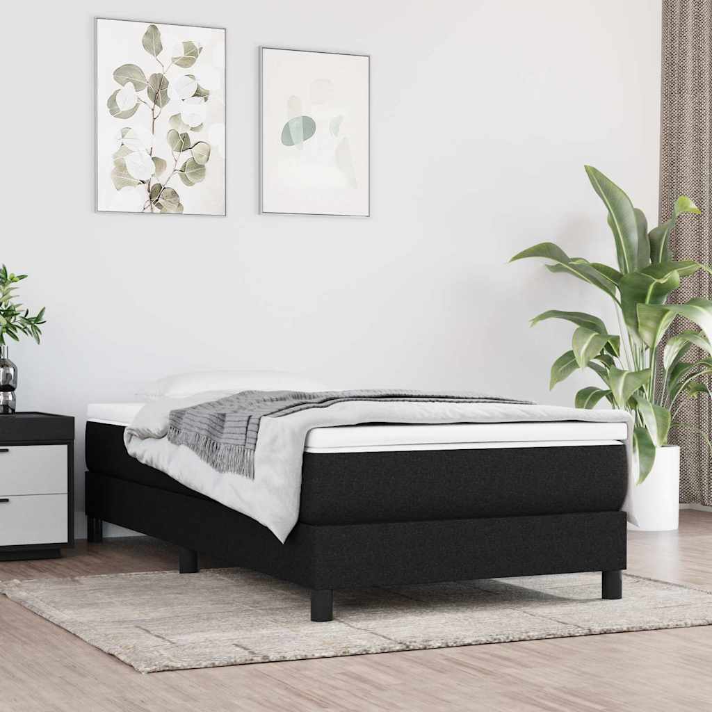 Vidaxl pocketveringmatras medium 100x200x20 cm stof zwart