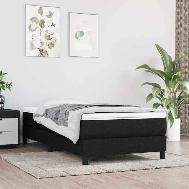 Vidaxl pocketveringmatras medium 100x200x20 cm stof zwart