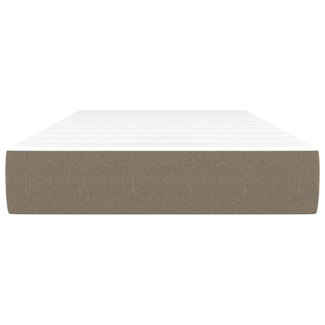 Vidaxl pocketveringmatras medium 100x200x20 cm stof taupe
